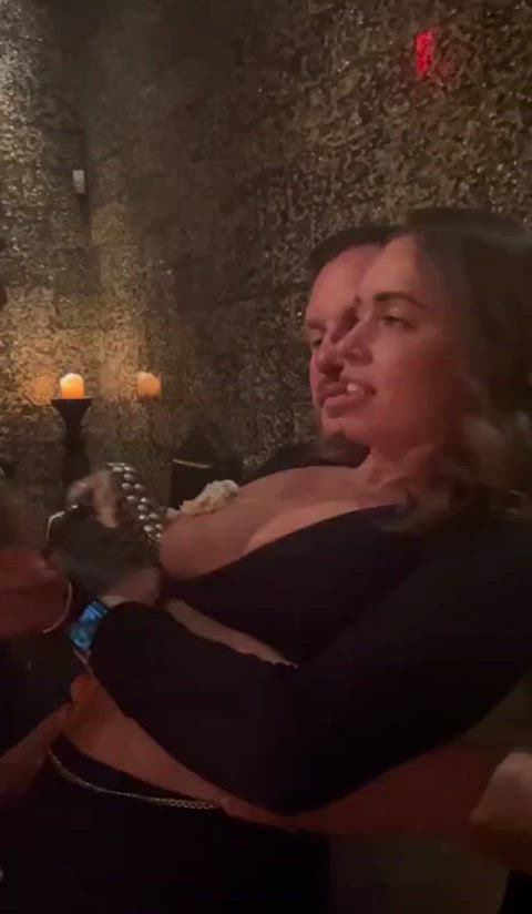 Amateur Caught Exhibitionism Exhibitionist Homemade Lesbian Public Sucking Tits Tits r/CaughtPublic Porn GIF by populardick