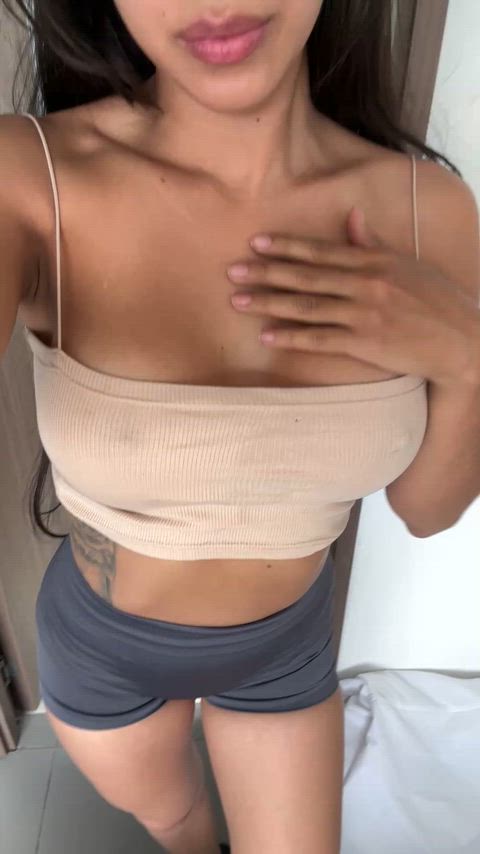 A classic fetish fantasy look