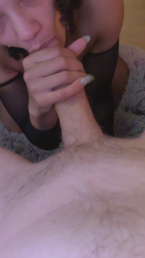 i love sucking that big white cock