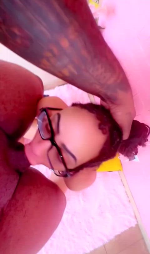Swallowing the cock