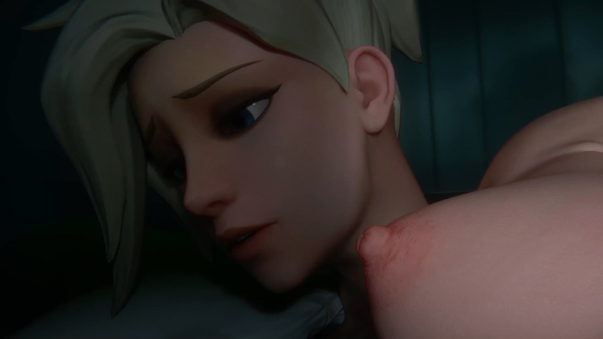 Mercy getting pussy stretched