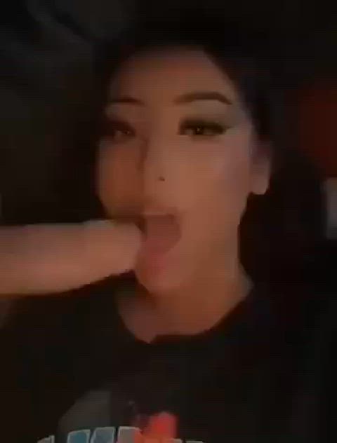 Amateur Blowjob Brunette Cute Handjob Homemade Latina Oral Phone Teen Porn GIF by populardick