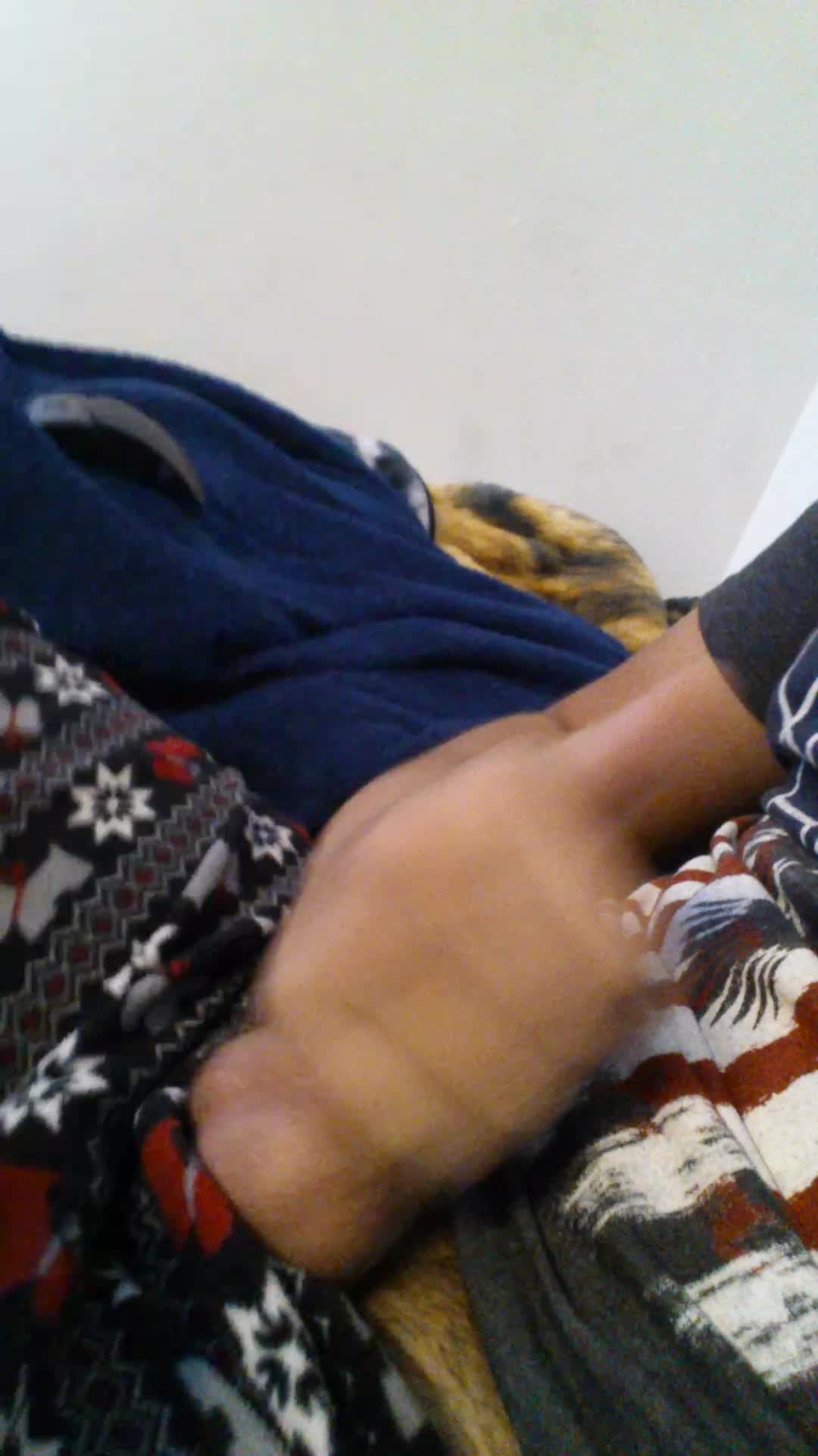 Cumming with foreskin back.