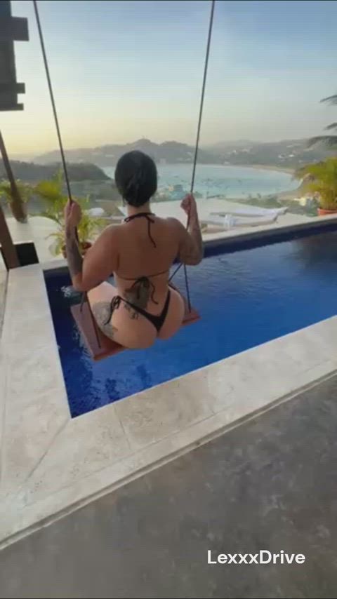 Ass Big Ass Booty Brunette Bubble Butt CamSoda Outdoor Pawg Public Thong Porn GIF by camsoda