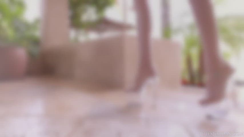 Ass Blue Eyes Brunette High Heels Lingerie Megan Rain Rear Pussy Stockings Teasing Thong Porn GIF by mephisto31