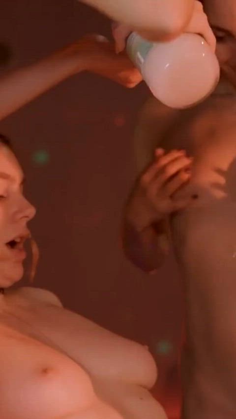 Cute Natural Tits Oiled Orgy Stripper Stripping Striptease Tits Porn GIF by ersties