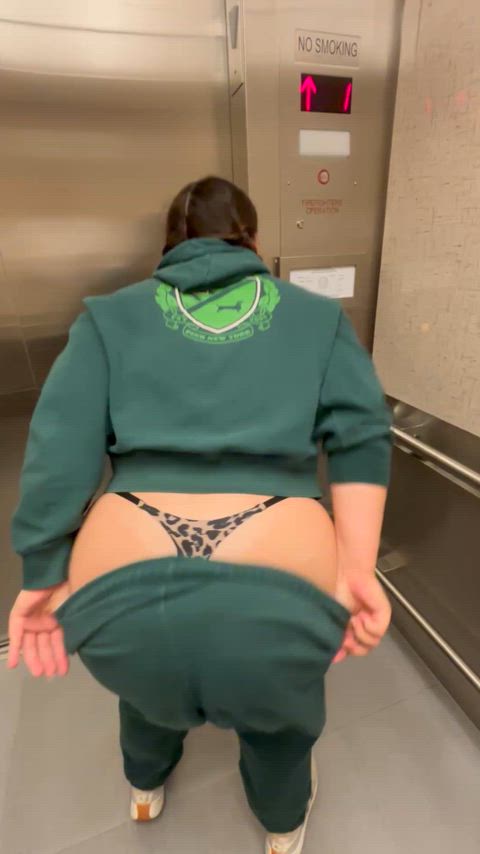 Blowing bubbles in the elevator