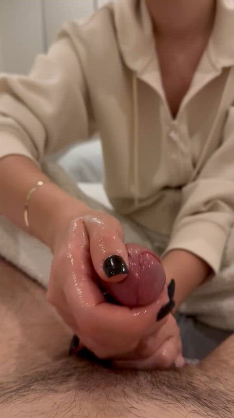 His view of my black nails