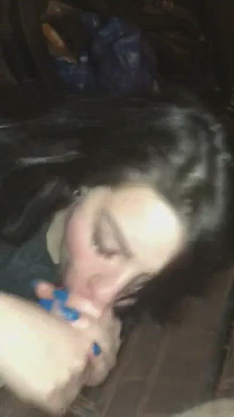 Watch her struggle with the girth