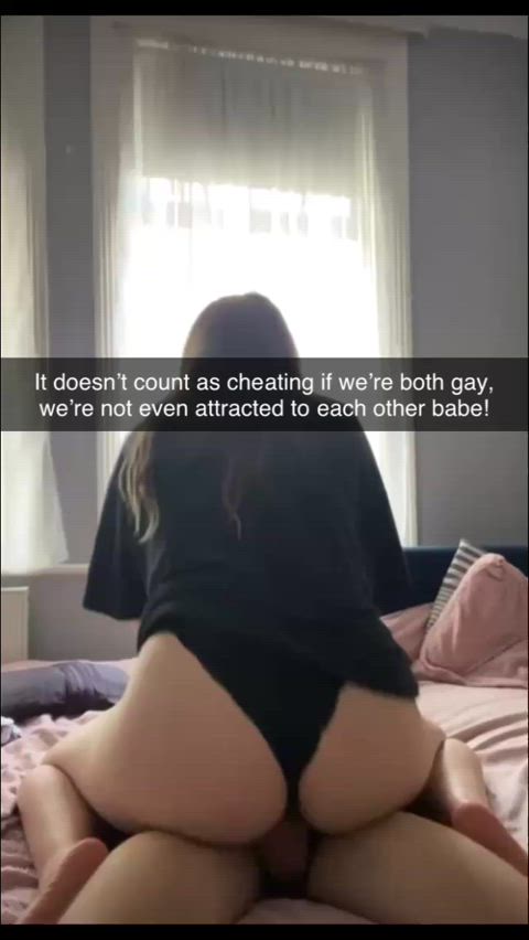 so it's not cheating babe if it's just a quickie ;)