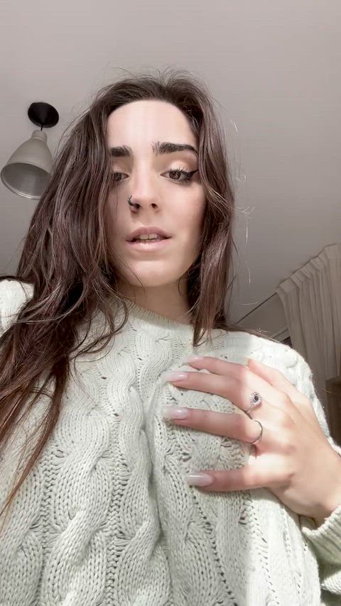 Showing off my cute titties for you