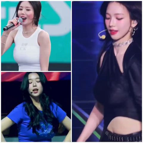 Free Use Eunbi’s (Soloist) and Chaeyeon’s (TripleS) tits for 2 hours or Karina’s (Aespa) tits for 1 hour?