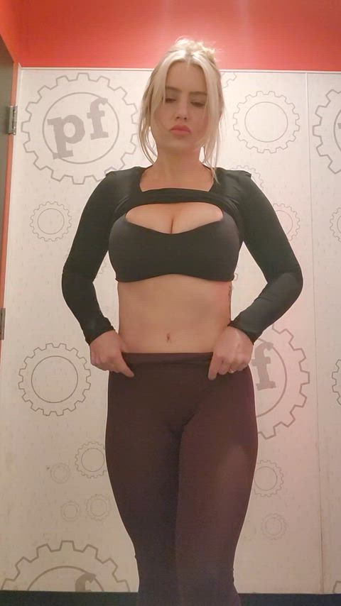 Posing after my workout.