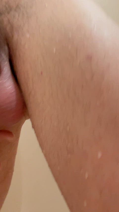 My big heavy balls, fresh out the shower, soaking wet! So much cum inside of them just waiting to burst out.