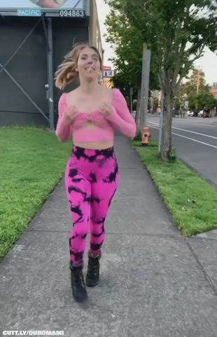 Amateur Boobs Flashing Funny Porn Public Tits Porn GIF by duromami