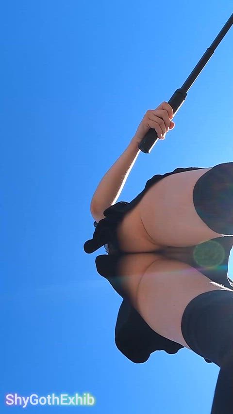I wonder which is a better view, Selfie or the longboard's POV