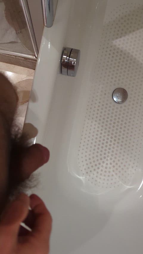 Letting loose in the bath tub.