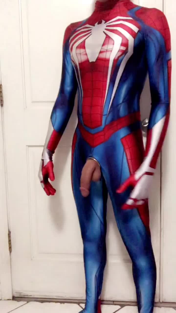 Softie in my spidey suit 🕷😝