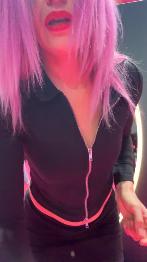 I love showing off my breasts in public places