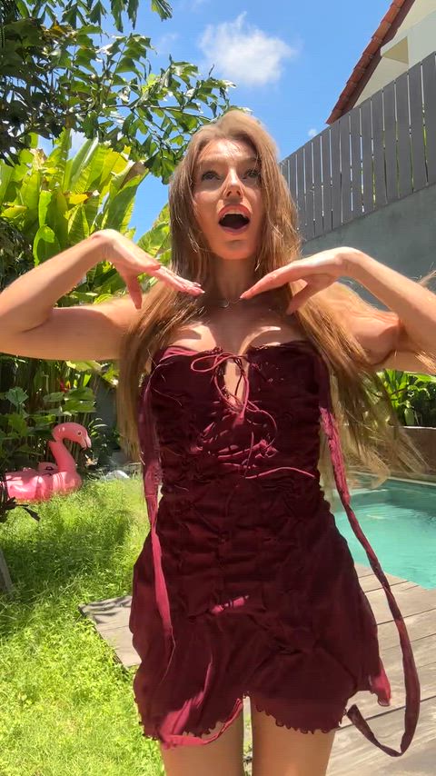 Amateur Big Tits Boobs Bouncing Tits Natural Tits OnlyFans Outdoor Public Tits Titty Drop Porn GIF by sandra_hot