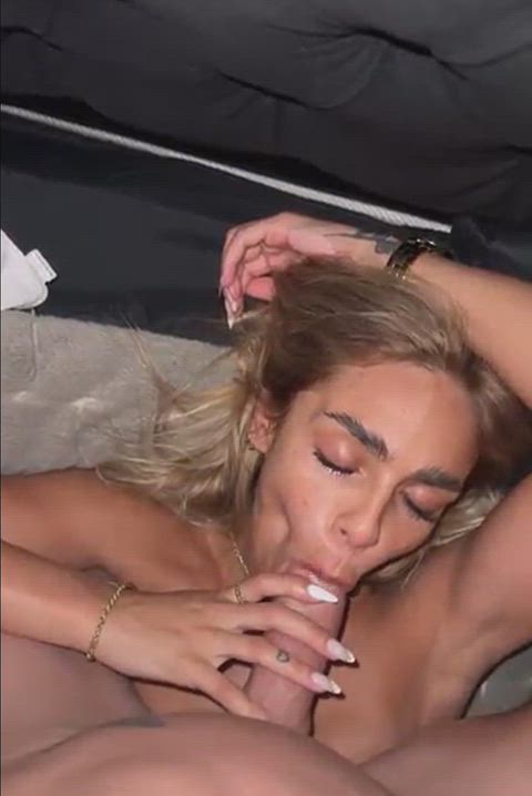 College girl after party