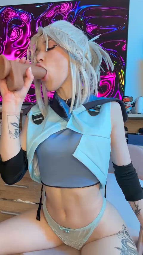 18 Years Old Blowjob Cosplay Cute Hottie NSFW OnlyFans Solo Teen Teens Porn GIF by mystpetal