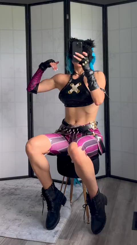 Jinx' fit body and tits (PeachyAznGirly)