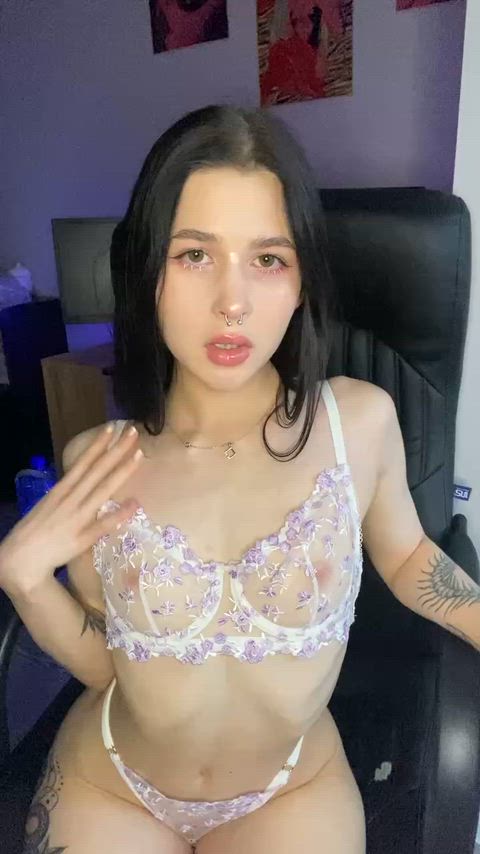 18 Years Old Brunette Lingerie OnlyFans Petite Tease Teasing Teen Teens Tiny Porn GIF by mystpetal