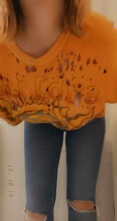 I almost got caught with my titties out in public…