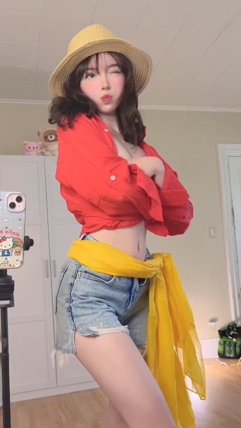18 Years Old Asian Barely Legal Cosplay Cute OnlyFans Petite Rule34 Small Tits Teen Porn GIF by miamiaof