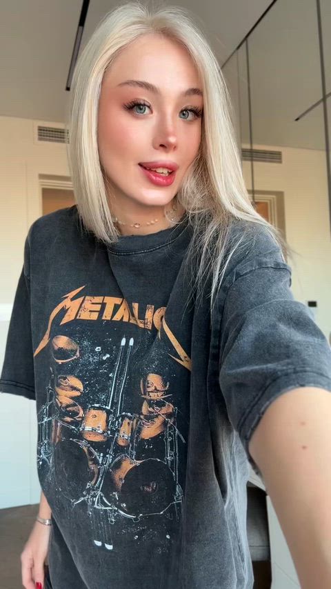 I'm feeling so naughty in this oversized tee, it makes me feel like a slut