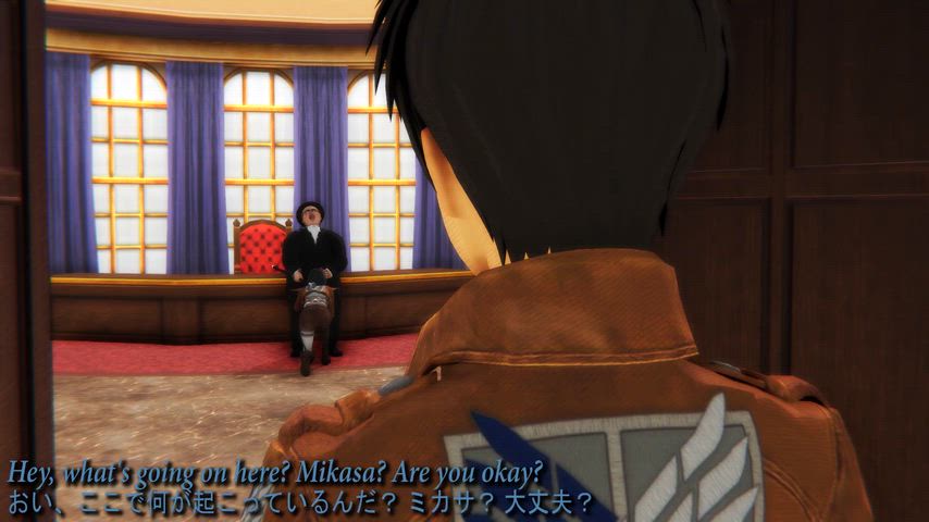 Eren interrupts Mikasa's award ceremony