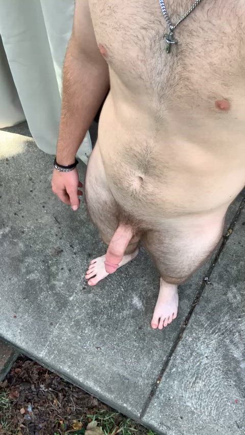 18 Year Old boner pissing
