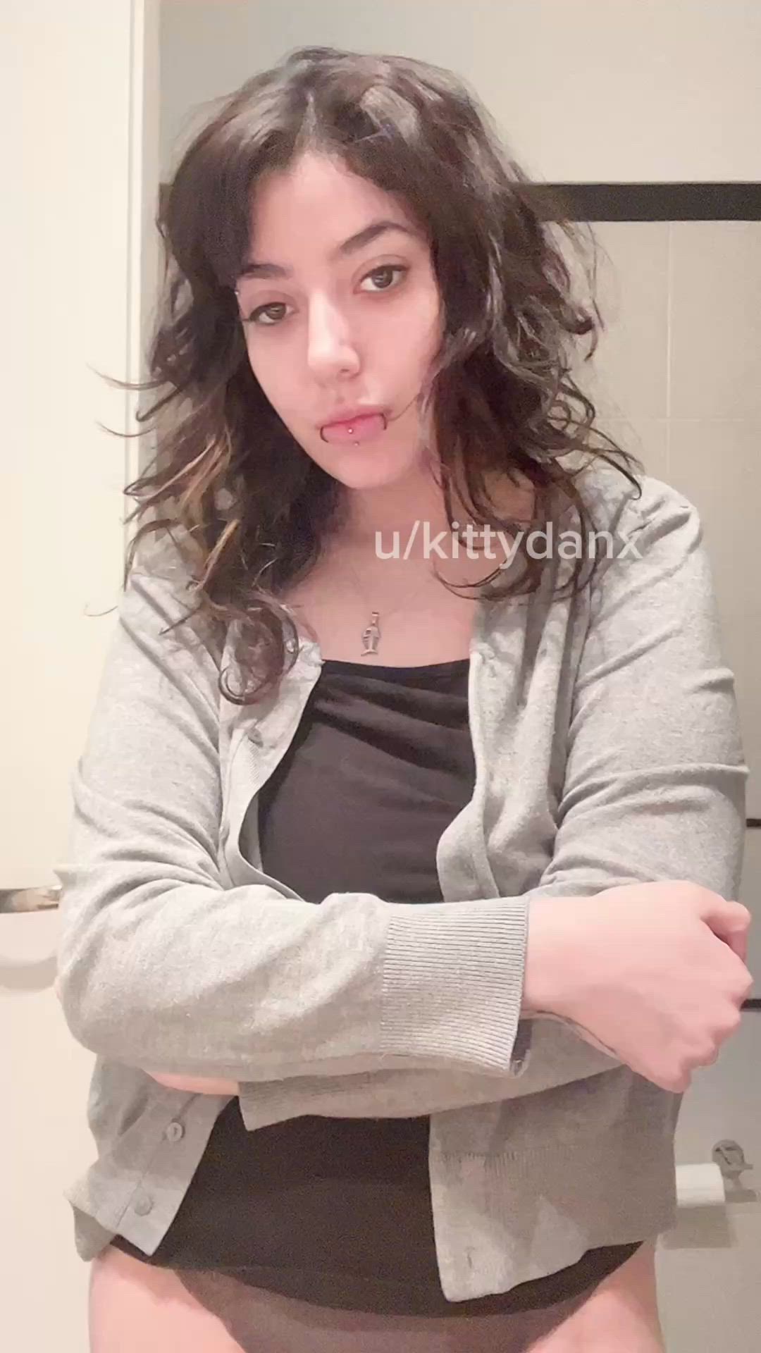 Big Tits, Brunette, Goth, Miki Blue, NSFW, Natural Tits