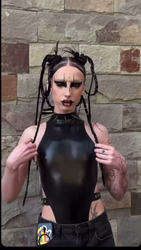 Alt Anime Cosplay Dance Dancing Latex Lips Public Slut Tease Porn GIF by maariii