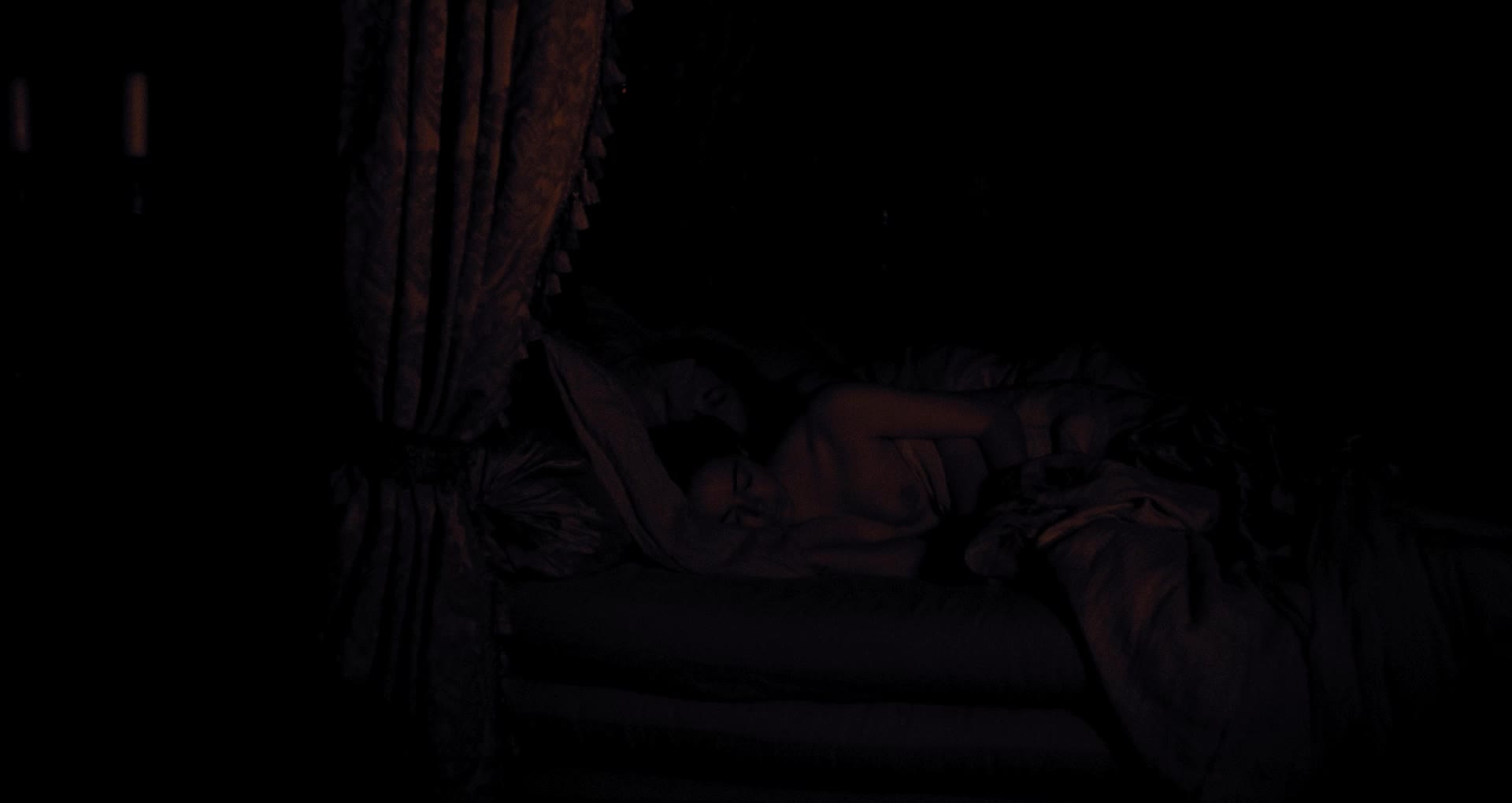 Emma Stone topless in The Favourite