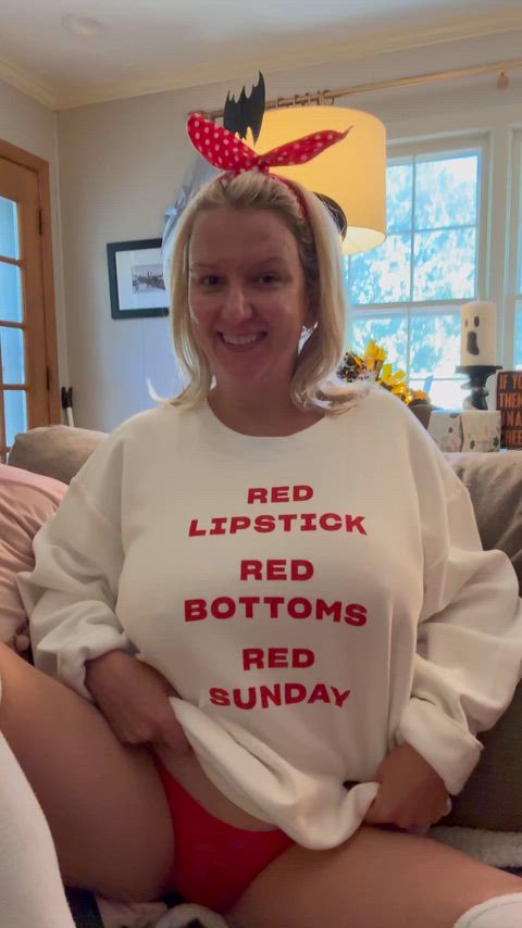 Big tits, pierced nipples, and a whole lot of mom energy.