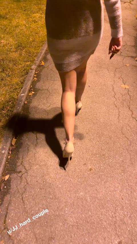 Spiced up the way home from dinner for him