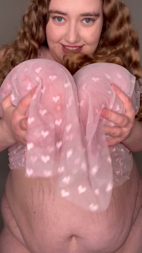 Big enough you could snuggle with just my tits 🥰