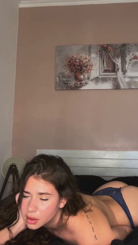 Ass Spread Big Ass Maid Panties Small Tits Solo Teasing Porn GIF by lulumore