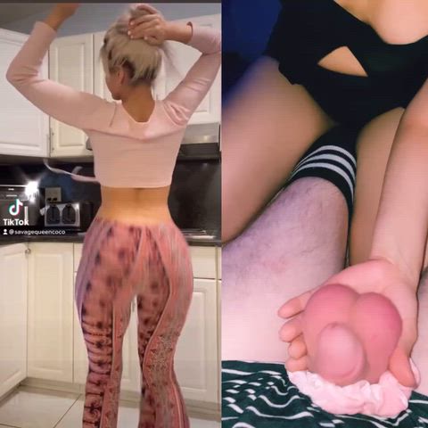 PAWG Ass Clapping vs. Whiteboi Ballbusting! Those asses are built for Big Black Cock Only! Plap those Beta Balls Whiteboi!