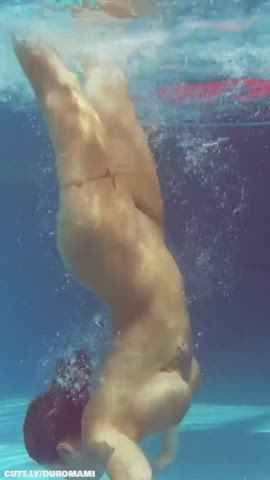 Big Tits Boobs Masturbating NSFW Nudity Pool Public Pussy Swimming Pool Porn GIF by duromami