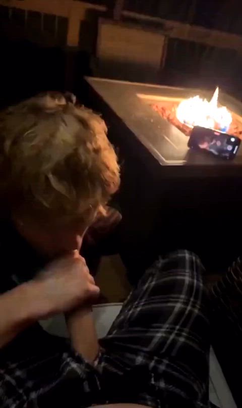 Enjoying The Night Fire