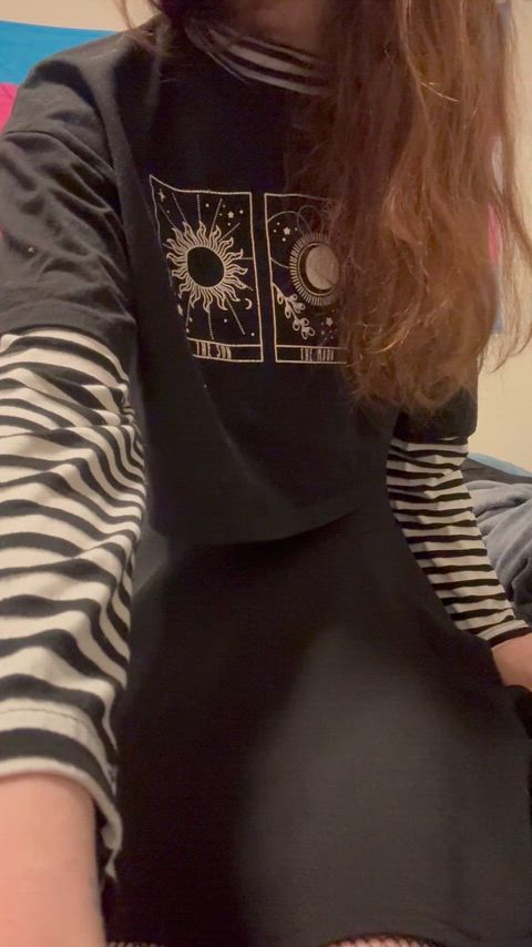 I’m hiding a little secret under my skirt~