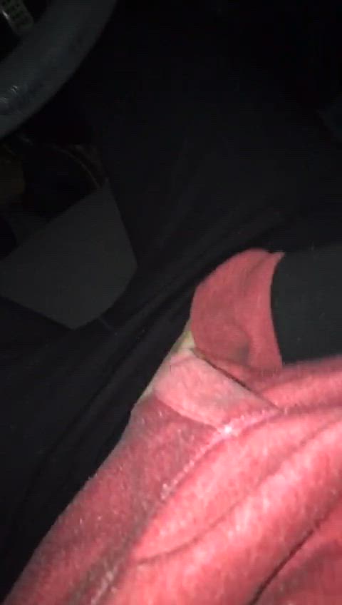 my 33yo exhibitionist wife driving and flashing wet hairy pussy