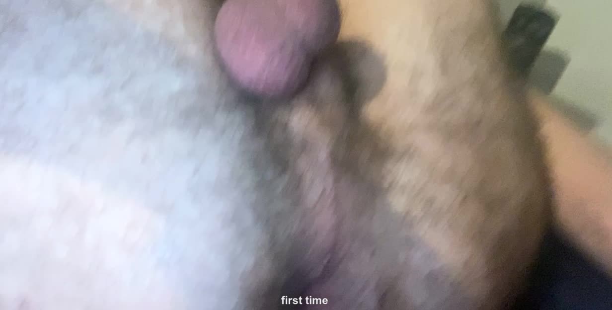 First time getting the big dildo in