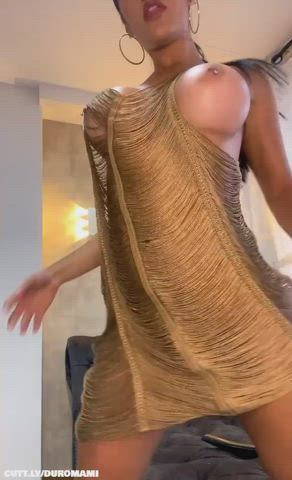 Big Tits Boobs Dancing Dress OnlyFans See Through Clothing Twerking Upskirt Porn GIF by duromami