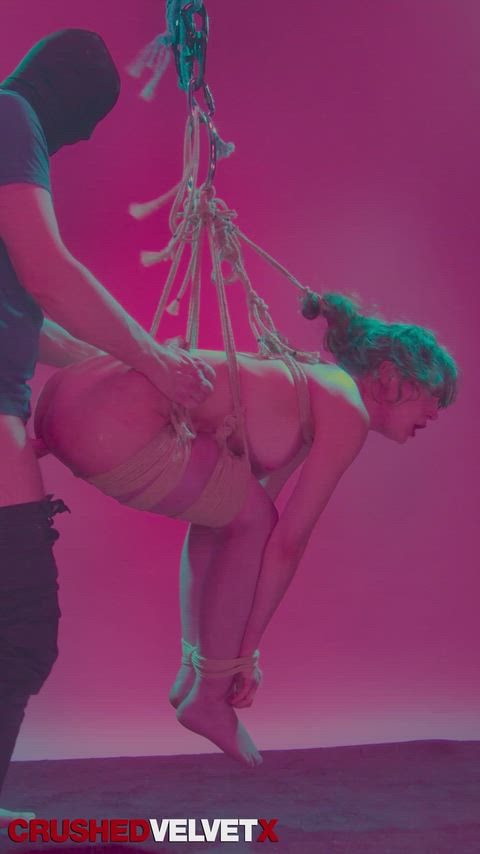 Vanessa Valentine strung up and railed. From a full scene on my links! thumbnail