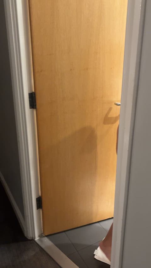 British girl lets out a stinky fart before getting in the shower