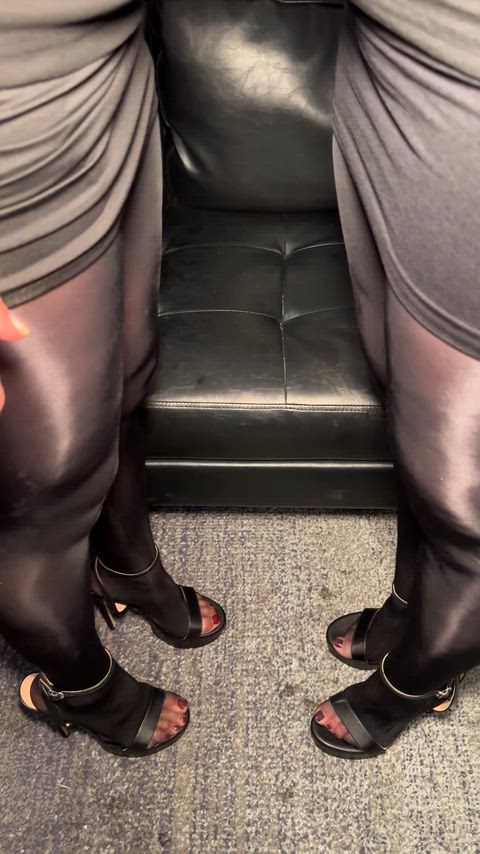 Holiday office party boob massages